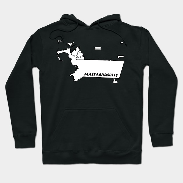 A funny map of Massachusetts - 2 Hoodie by percivalrussell